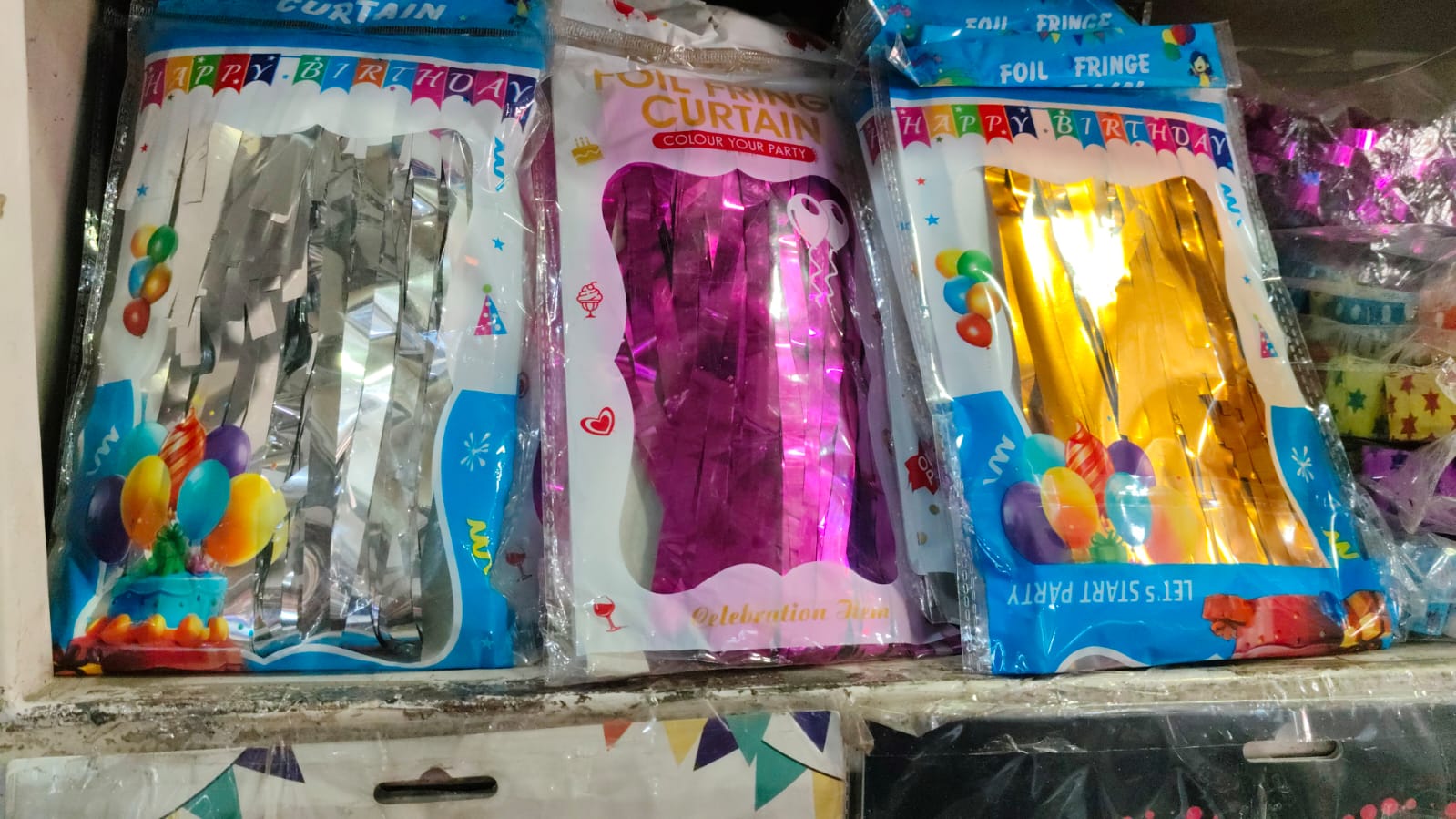 Birthday Foil Fringe Curtain